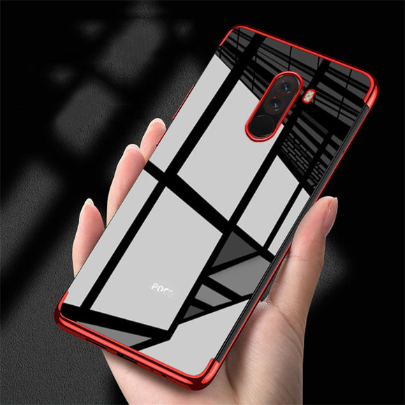 Bakeey Color Plating Transparent Soft TPU Back Cover Protective Case for Xiaomi Pocophone F1