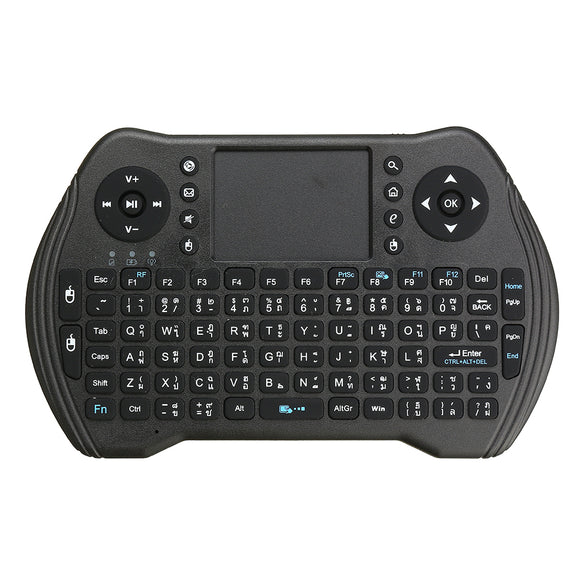 MT-10 2.4G Wireless Thai Language Rechargeable Mini Keyboard Touchpad Air Mouse Airmouse