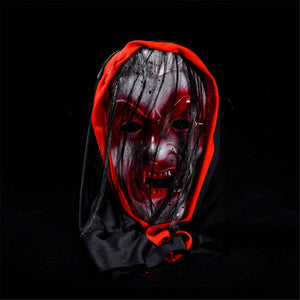 Halloween Supply Ghost Face Masks With Hair Vampire Horrible Mask