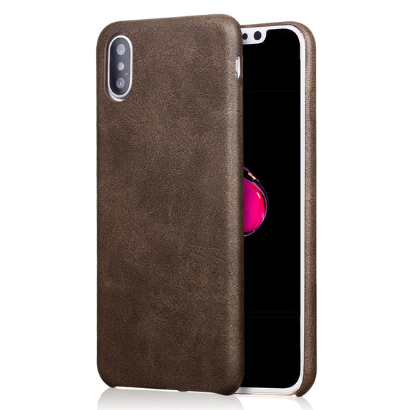 Bakeey Retro Soft PU Leather Ultra Thin Protective Case for iPhone X