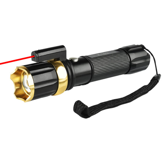 XANES K189 XML-T6 500LM 18650 Zoomable Rechargeable EDC LED Flashlight