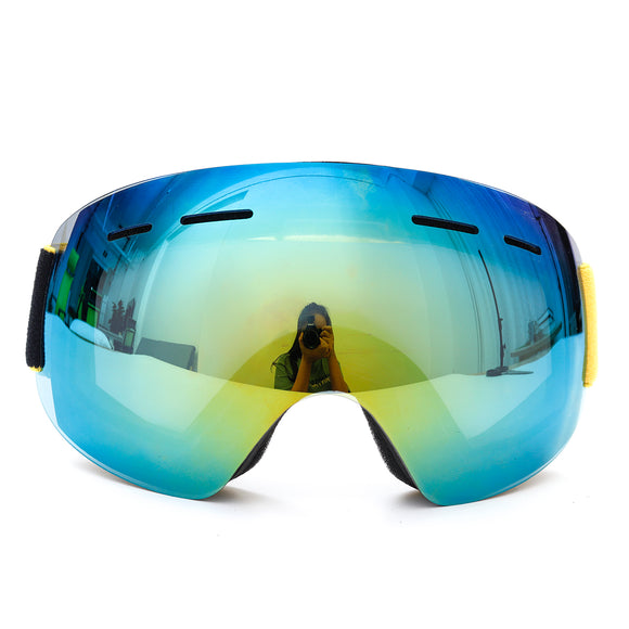 UV400 Snowboard Anti Fog Skiing Goggles Unisex Dual Lens Motorcycle Sports Glasses