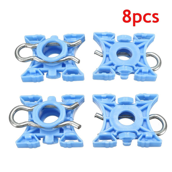 8Pcs Window Lift Regulator Sliding Pivot Clips Retainer Fastener