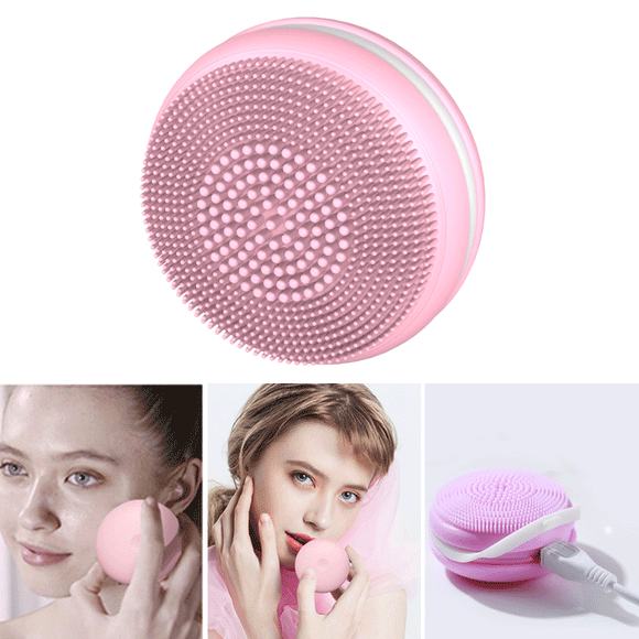 IPRee Electric Silicone Cleaning Instrument USB Three Level Wash Facial Brush IPX7 Travel Portable