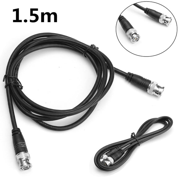 1.5M BNC Male to Male Leads RG59 For CCTV Cameras to DVR Video Cable Wire Cord
