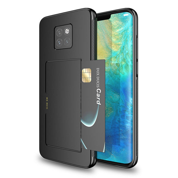 DUX DUCIS Shockproof Anti-slip Card Slot Holder Back Cover Protective Case for Huawei Mate 20 Pro