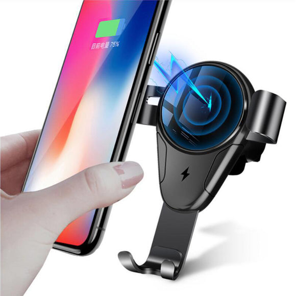 Bakeey 5W 10W Qi Auto Fast Charging Wireless Car Charger Holder For iPhone X XR XS Max Xiaomi Mi8 Mi9 HUAWEI P20