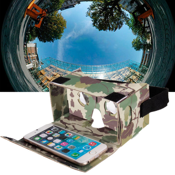 DIY 3D VR Virtual Reality Glasses Box Head Mount For Google Cardboard iPhone Samsung Phone