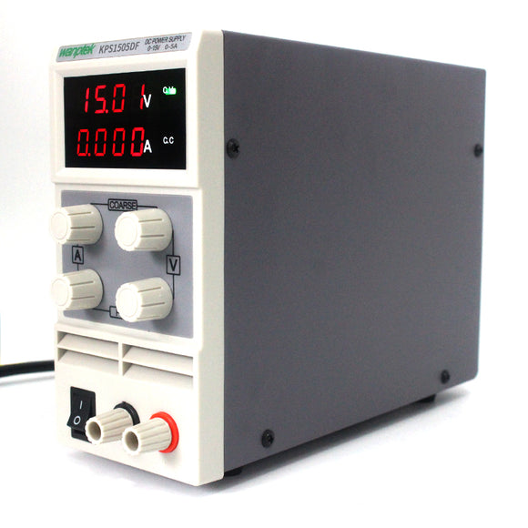 Wanptek KPS1505DF 15V 5A LED Digital Adjustable Switch DC Power Supply MA Display