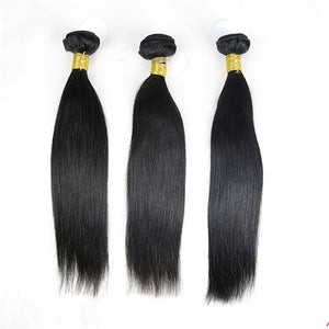 6A Grade Brazilian Virgin Unprocessed Straight 100% Real Human Hair Extension