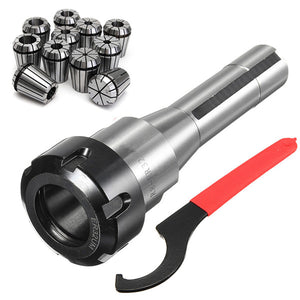 11pcs ER32 Spring Collets Set With R8-ER32 Collet Chuck Holder For CNC Milling Lathe Tool