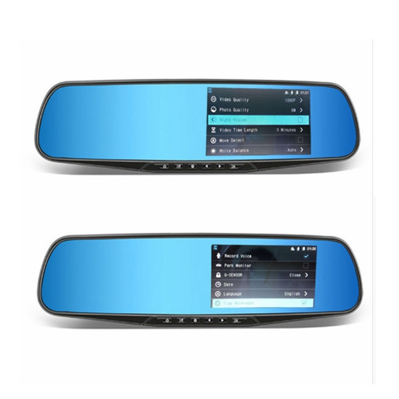 Jansite Car DVR Dual Lens Full HD 1080P Video Recorder With Rear View Dash Cam Auto Registrator