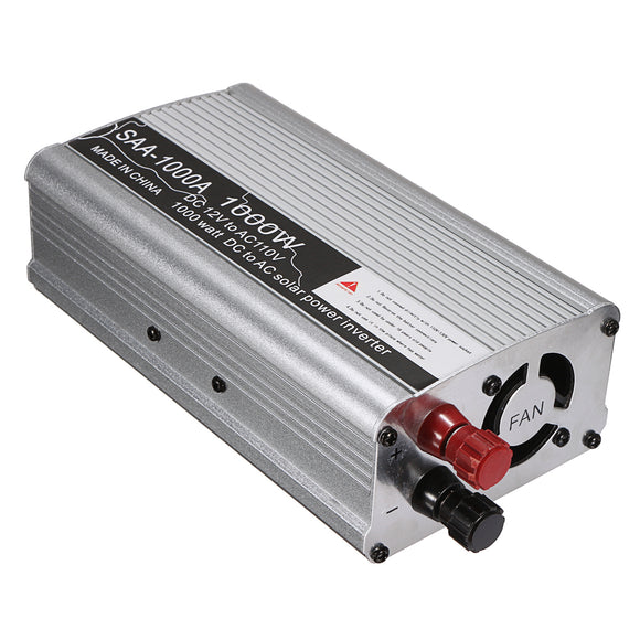 Solar Power Inverter 1000W 12V DC To 110V AC Modified Sine Wave Converter
