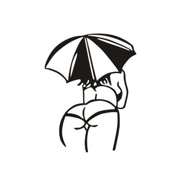 14x11cm Sexy Girl Reflective Car Stickers Auto Truck Vehicle Motorcycle Decal