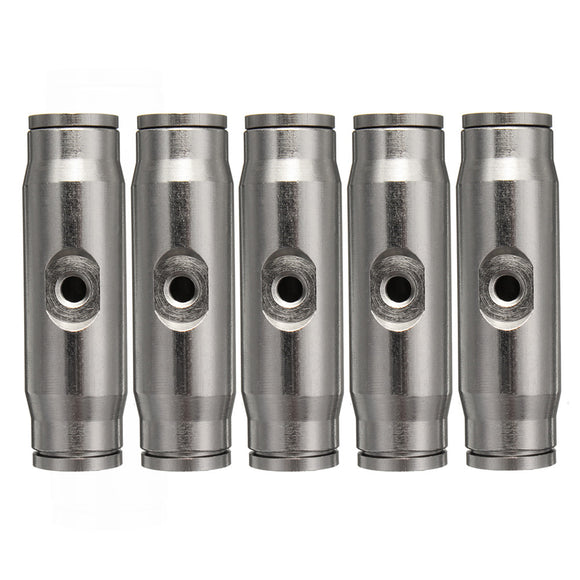 5pcs Slip Lok Coupling Tee 3/16 Inch Compression Coupling OD Tubing for 9.52PE Tube Quick Adapter