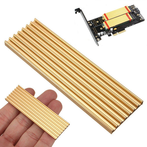 71 x 21 x 3mm Aluminum Diffuse Heat Sink Heat Dissipation Cooling Pad M.2 NGFF 2280 For SM961 960PRO