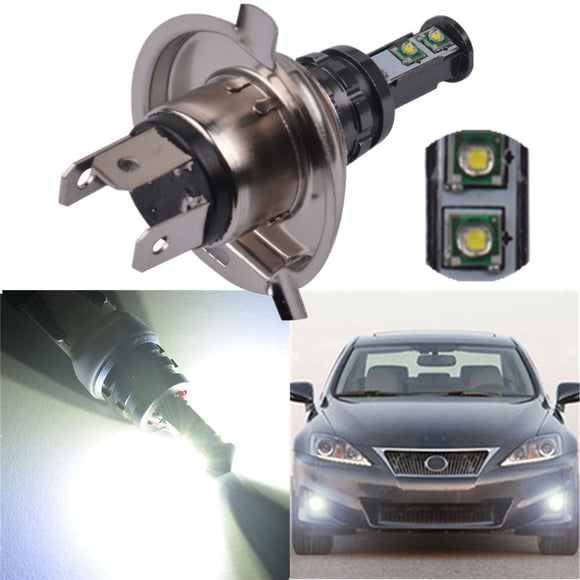 H4 9003 HB2 20W LED Bulb Fog Driving Light Head White Lamp