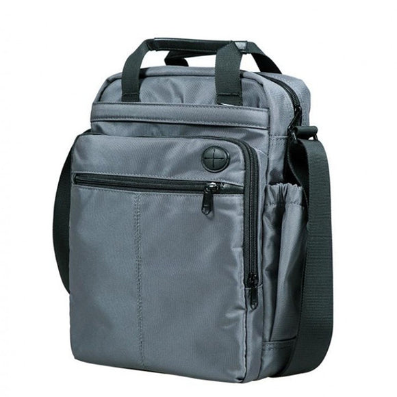 Men Waterproof Oxford Multi-pocket Handbag Travel Solid Crossbody Bag Solid Shoulder Bag