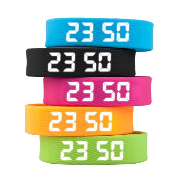 T5 Smart Sport Bracelet Auto Date Podemeter LED Display Five Colors Women Men Wristwatch