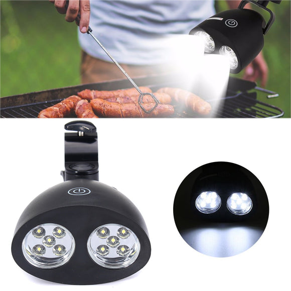 10 LED BBQ Grill Barbecue Sensor Light Outdoor Waterproof Handle Mount Clip Camp Lamp DC 4.5V