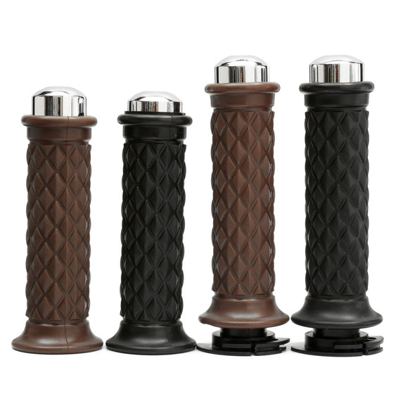 7/8inch 22mm Motorcycle Rubber Handlebar Hand Grips For Cafe Racer Bobber Clubman