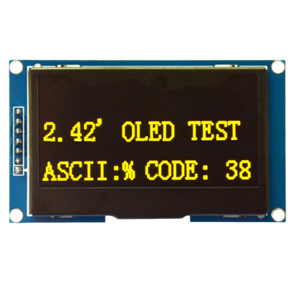 2.42 Inch OLED 12864 LCD Display SPI Serial Port Screen Module For Arduino