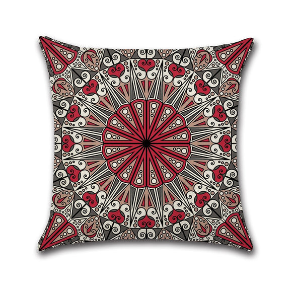 Mandala Middle East Armenia India Oriental Bliss Flower Arabesque Cushion Cover Sofa Pillow Case