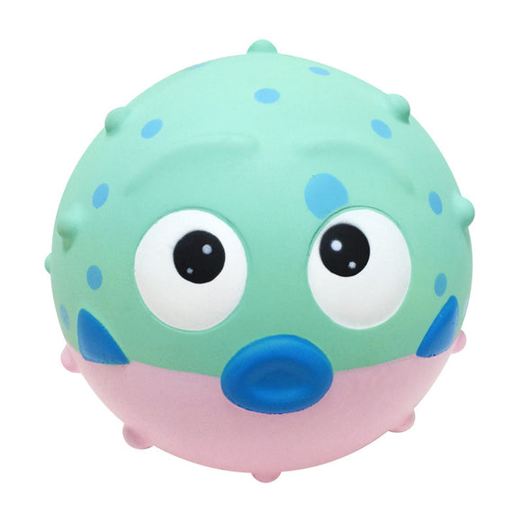19cm Giant Pufferfish Squishy Slow Rebound Decompression Decorative Toy with Bag Packaging