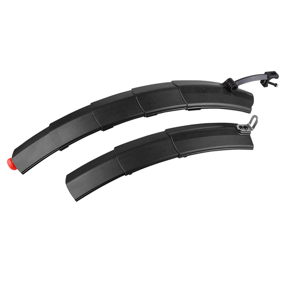 BIKIGHT Mountain Cycling Front Rear LED Mudguard Set Foldable Bicycle Bike Fender Quick Release