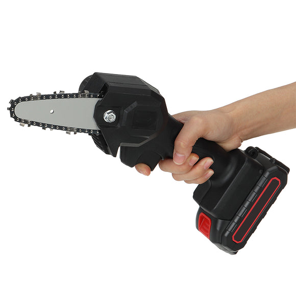 24V 1200W 4Inch One-Hand Saw Electric Chain Saw Woodworking Wood Cutter W/ 0/1/2pcs Battery