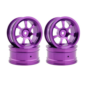 2pcs Hub Rc Car Parts Aluminum Wheel 4pc D:52mm W:26mm For HSP HPI 1/10 On-Road Drift 107P