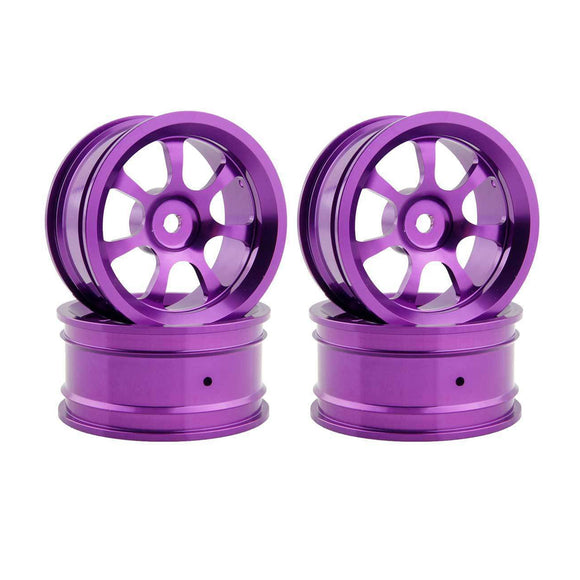 2pcs Hub Rc Car Parts Aluminum Wheel 4pc D:52mm W:26mm For HSP HPI 1/10 On-Road Drift 107P