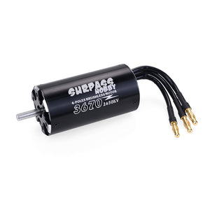 Surpass Hobby 3670 2650KV 4 Poles Internal  Sensorless Brushless Motor for RC Car Boat Model