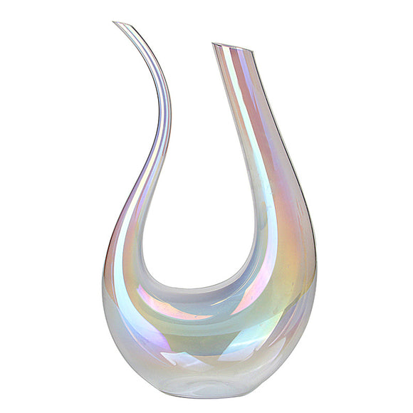 Handles Knobs Juice Decanter Glass Lead-free Plating Colorful Crystal U-shaped