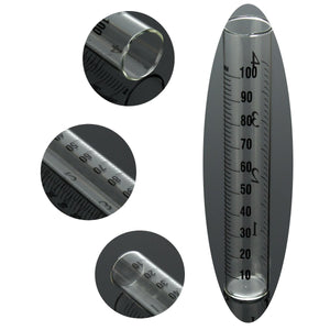 4 inch Capacity Glass Rain Gauge Replacement Tube Outdoor Home
