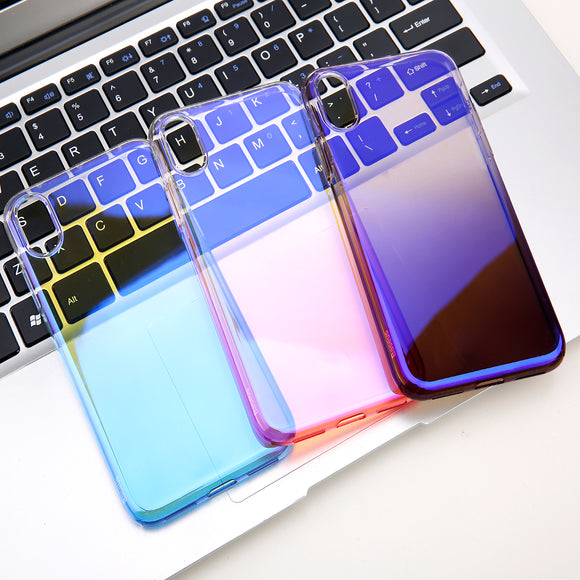 Baseus Protective Case For iPhone XR Gradient Glow Shockproof Soft TPU Back Cover