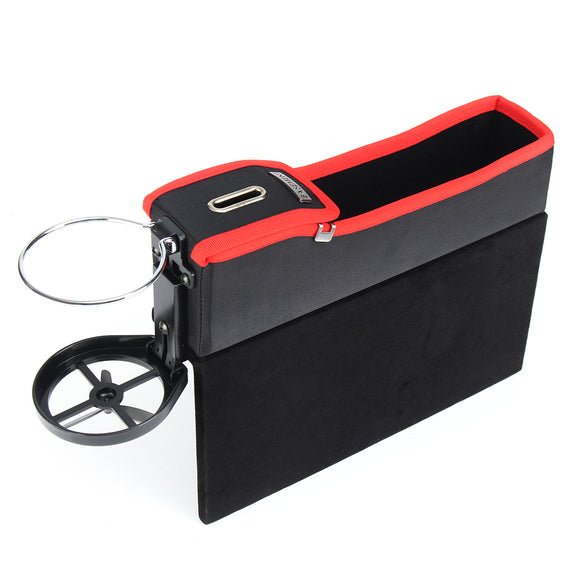 Car Storage Box Seat Cup Drink Holder Organizer Catcher Coin Gap Filler Pocket