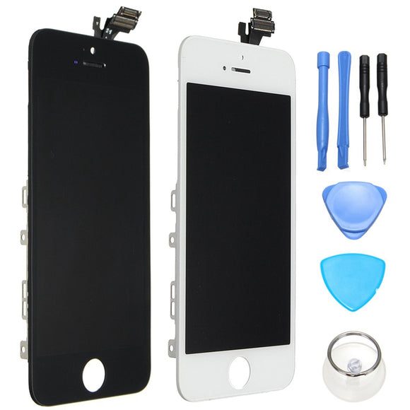 No Dead Pixel LCD Display+Touch Screen Digitizer Assembly Replacement With Repair Tools For iPhone 5