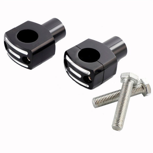 25MM Motorcycle CNC Universal Alumium Handlebar Riser Clamp Taper Adapter