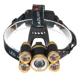 2000LM T6 LED Bike Headlamp 18650 Batteries USB 4 Modes Flashlight Cycling Camping Climbing Emergency Light