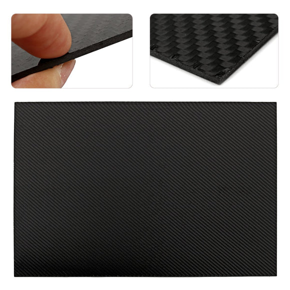 400x500mm Black Carbon Fiber Plate Sheet Panel 3K Twill Weave Matte Vehicle DIY Carbon Fiber Board