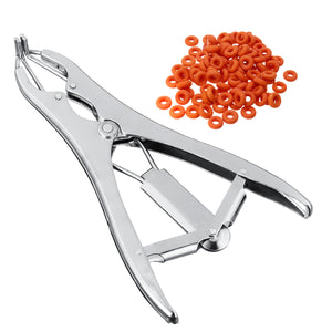 Elastrator Sheep Castration Rubber Ring Applicator Castrator Docking Rings