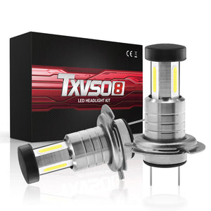 TXVSO8 M7 MAX H7 2PCS 110W Car LED Headlight Bulb 26000LM 6000K Auto Headlamp Fog Light Bulbs IP68 Waterproof