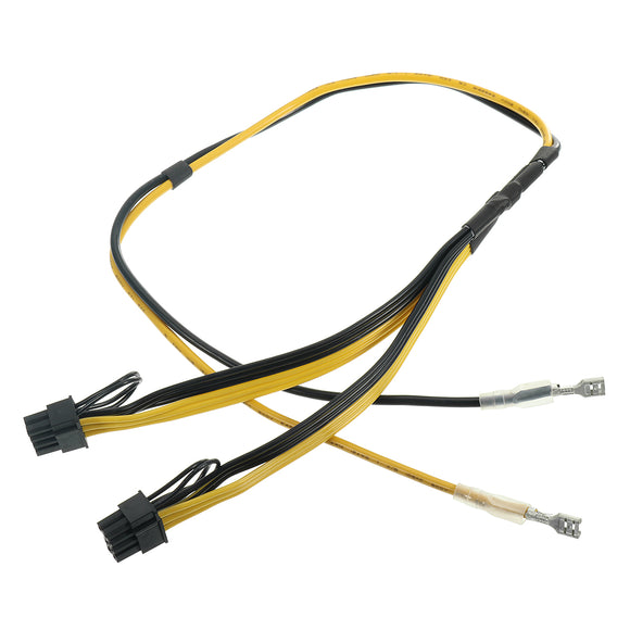 Dual PCIe 8pin Power Cord 6+2pin DIY Splitter Power Cable For Graphics Video Card RIG Miner