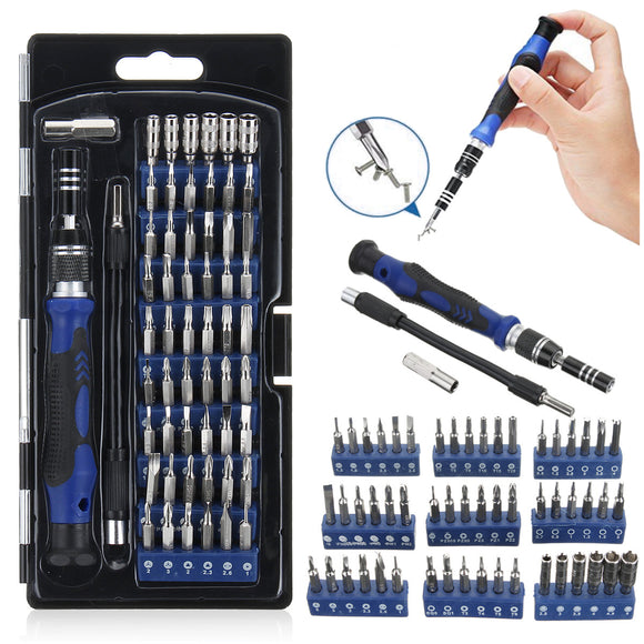 58 In 1 Multi-function Precision Screwdriver Kit with 54 Bits for Phone Watch Sun Glassess