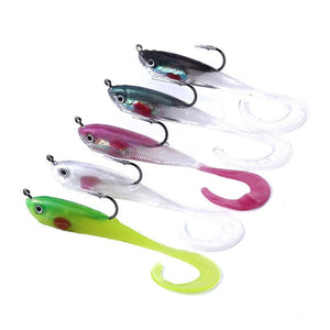 ZANLURE 5pcs/set 11cm 16g Sea Fishing Lure Soft Lure Kit Set Artificial Bait Wobbler Bass Carp Lures