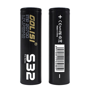 GOLISI IMR S32 Pro-Series 20700 Battery 3200mAh 40A High Brain Powerful 20700 Li-ion Rechargeable