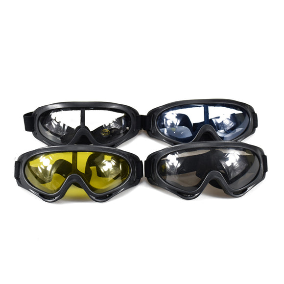GHOST RACING Motorcycle Retro Racing Goggles Wind Dust Proof ATV Sunglasses Black Frame