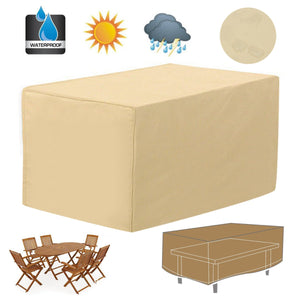 Rectangular Patio Coffee Side Table Cover 48 Large Garden Outdoor Waterproof Furniture Protection"