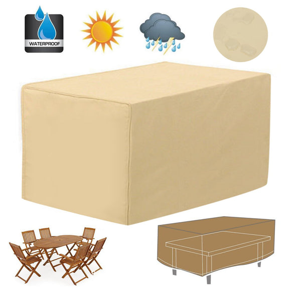 Rectangular Patio Coffee Side Table Cover 48 Large Garden Outdoor Waterproof Furniture Protection